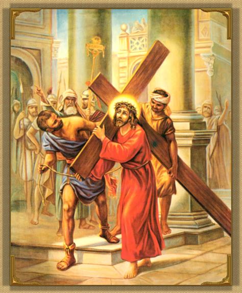 jesus carries his cross